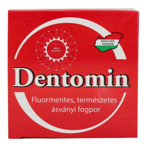 Dentomin természetes fogpor, fluormentes, natúr, 95 g