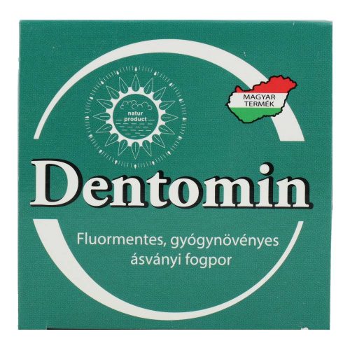 Dentomin gyógynövényes ásványi fogpor, fluormentes, 95 g