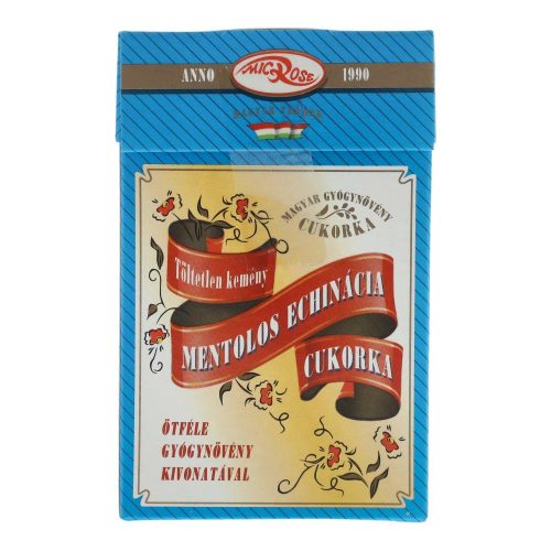 Microse mentolos echinácia cukorka, töltetlen, kemény, 75 g