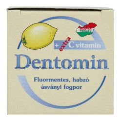 Dentomin ásványi fogpor, fluormentes, C-vitaminos, 25 g