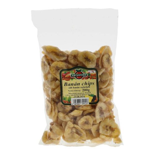 Naturfood banán csipsz, 200 g