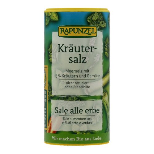 Rapunzel bio zöldfűszersó, szóródobozos, 125 g