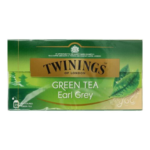 Twinnings Earl Grey zöld tea, filteres, 25 db