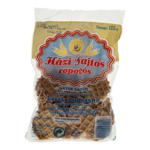 Furák Andrásné házi sajtos ropogós, natúr sajtos, 125 g