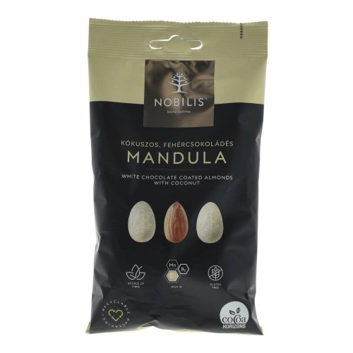 Nobilis kókuszos-fehércsokoládés mandula, 100 g