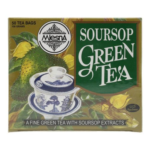 Mlesna Suorsop zöld tea, filteres, graviola, 50 db