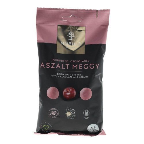 Nobilis aszalt meggy, joghurtos-fehércsokoládés, 100 g