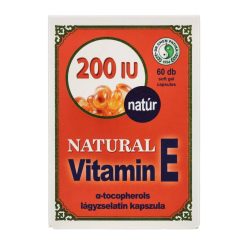   Dr. Chen Natural E-vitamin 200 IU, lágyzselatin-kapszula, 60 db