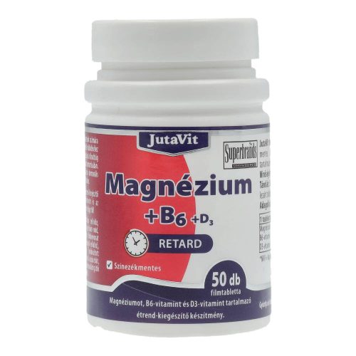 Jutavit Magnézium + B6 + D3, retard, 50 db