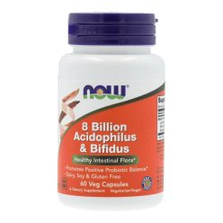 Now 8 Billion Acidophilus & Bifindus, kapszula, 60 db