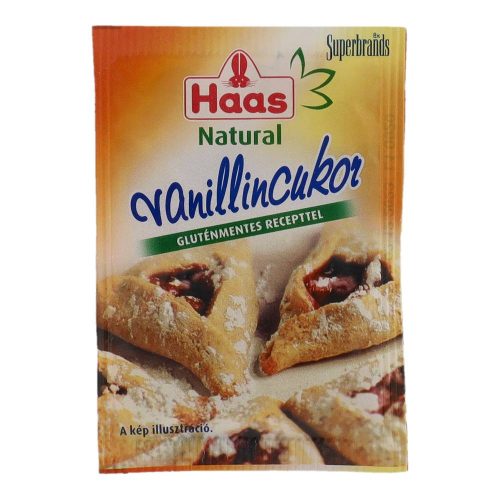 Haas Natural vanillincukor, 8 g