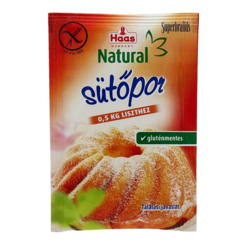 Haas Natural sütőpor, 12 g
