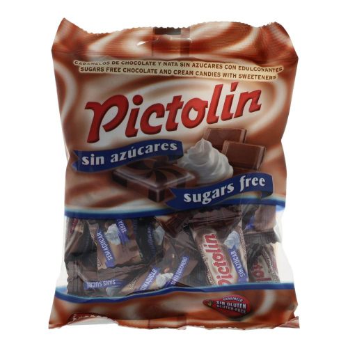 Pictolin cukormentes tejszínes cukorka, csokoládé ízesítésű, 65 g