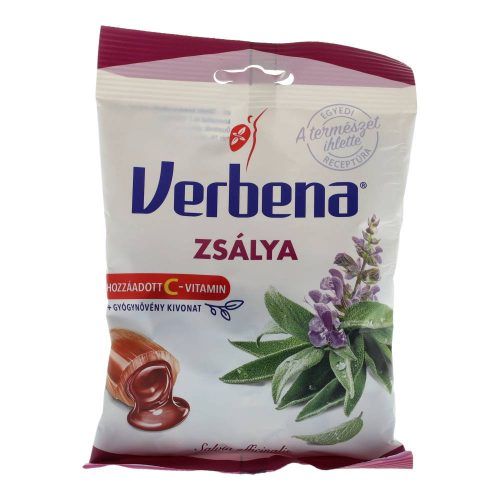 Verbena gyógynövényes cukorka, zsálya, 60 g