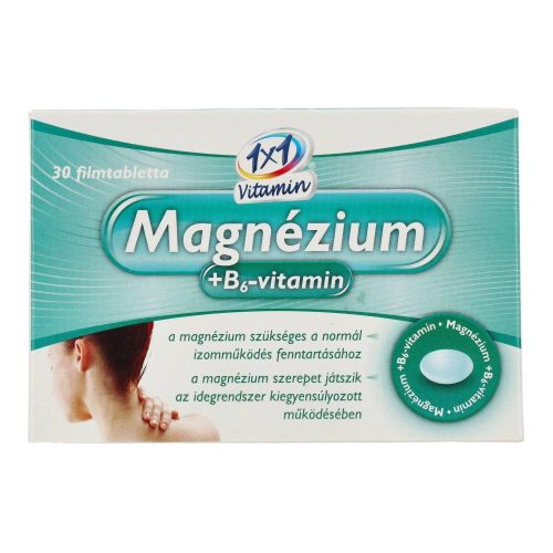 1X1 Vitamin magnézium + B6-vitamin filmtabletta, 30 db