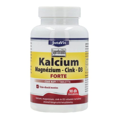 Jutavit kalcium - magnézium - cink - D3 tabletta, forte, 90 db