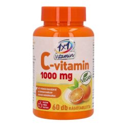 1x1 Vitamin C-vitamin rágótabletta, 1000 mg, 60 db