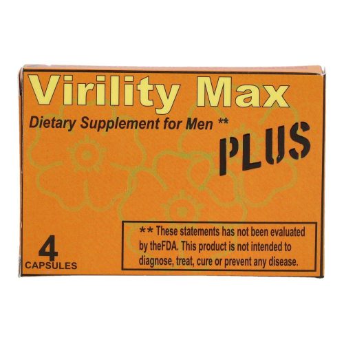 Virility Max étrend-kiegészítő kapszula férfiaknak, 4 db