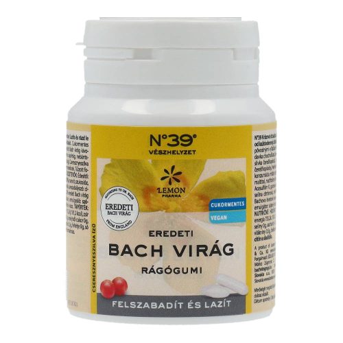 Bach Virágeszencia Vészhelyzet Bach virágterápiás rágógumi, cseresznyeszilva-ízű, 60 g