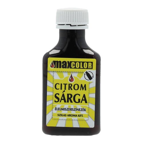 Szilas Aroma MaxColor élelmiszer-színezék, citromsárga, 30 ml