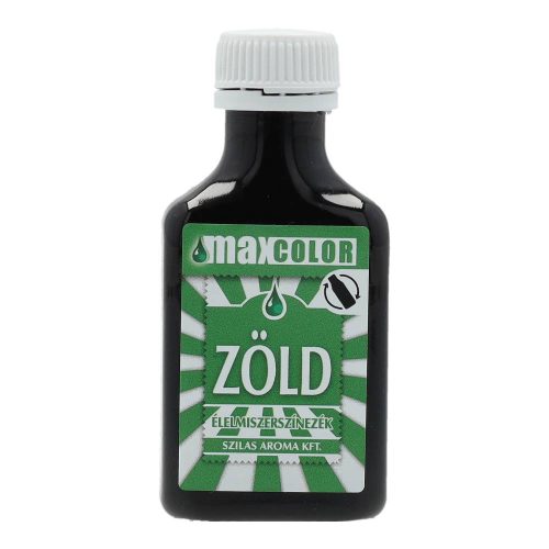 Szilas Aroma MaxColor élelmiszer-színezék, zöld, 30 ml
