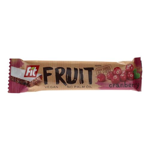 Fit Fruit gyümölcsös müzliszelet, vörös áfonyás, 23 g