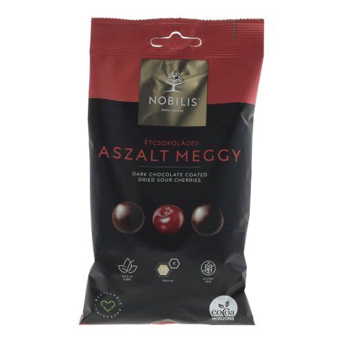 Nobilis aszalt meggy, étcsokoládés, 100 g