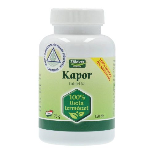 Zöldvér kapor tabletta, 150 db