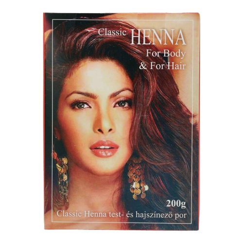 Classic Henna test- és hajszínező por, 200 g