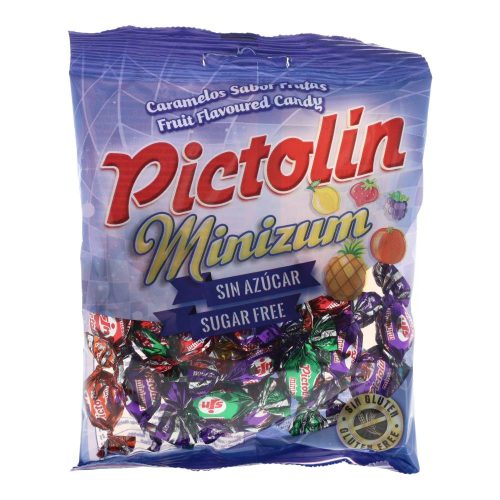 Pictolin Minizum cukormentes cukorka, gyümölcsös, 65 g