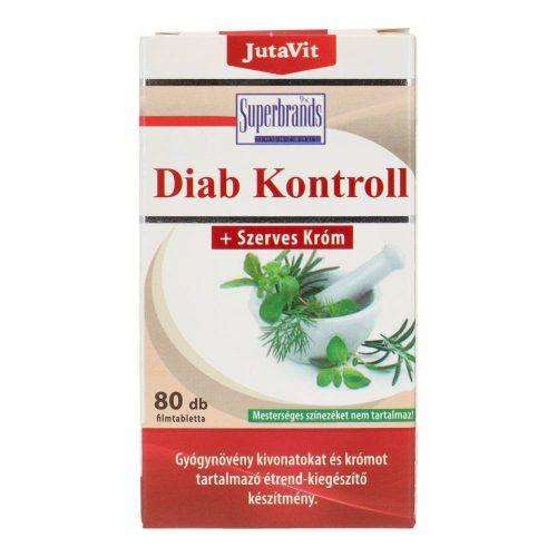 Jutavit Diab Kontroll, szerves krómmal, 80 db