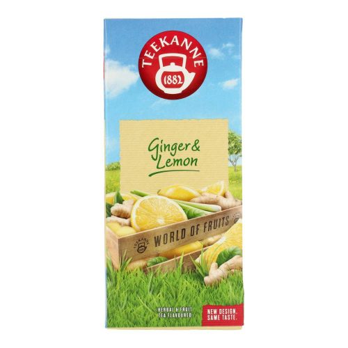 Teekanne gyógynövényes-gyümölcsös teakeverék, gyömbér-citrom, 20 filter