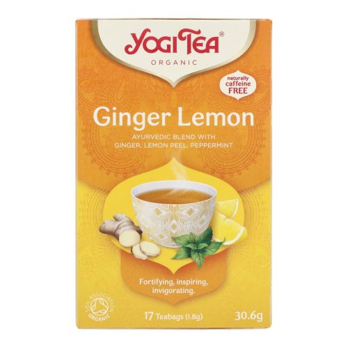Yogi Tea bio tea, gyömbér-citrom, 17 filter