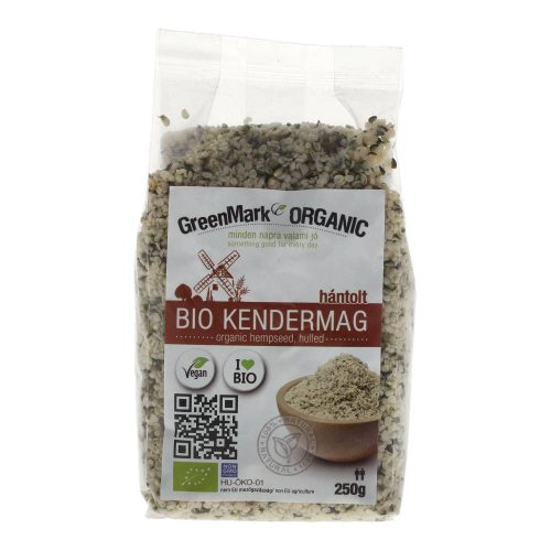 Greenmark bio kendermag, hántolt, 250 g