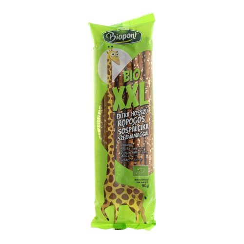 Biopont bio ropogós sóspálcika, XXL, szezámmagos, 90 g