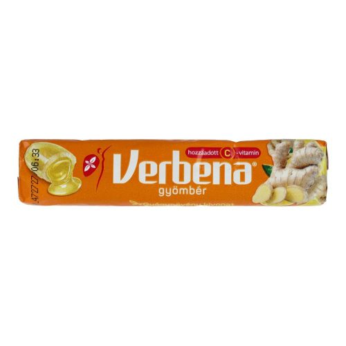 Verbena gyógynövényes cukorka, gyömbér + C-vitamin, 32 g