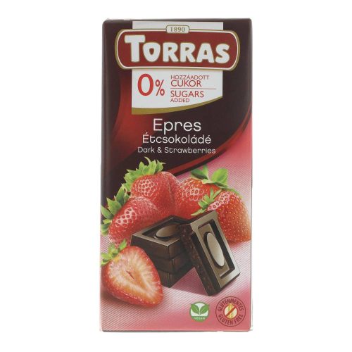 Torras étcsokoládé, epres, 75 g