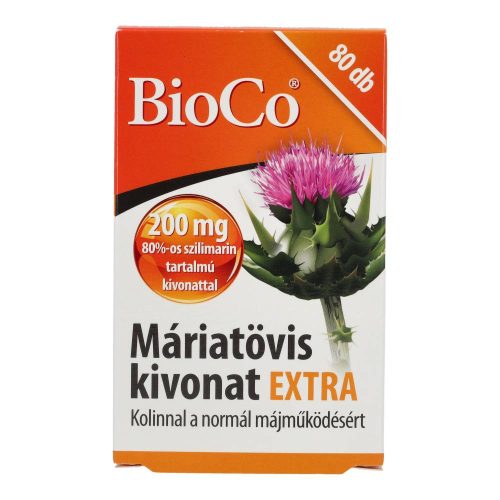 Bioco máriatövis kivonat, extra, 200 mg, 80 db
