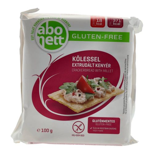 Abonett gluténmentes extrudált kenyér, köleses, 100 g