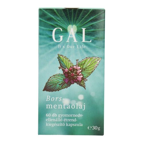 GAL bors-mentaolaj étrend-kiegészítő kapszula, 60 db