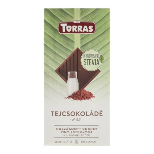 Torras steviás tejcsokoládé, 100 g