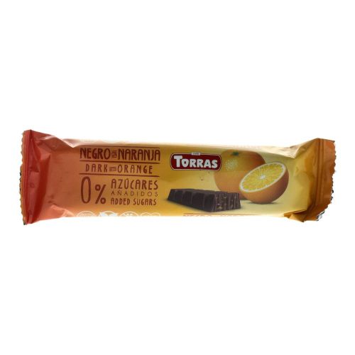 Torras étcsokoládé-szelet édesítővel, narancsos, 35 g