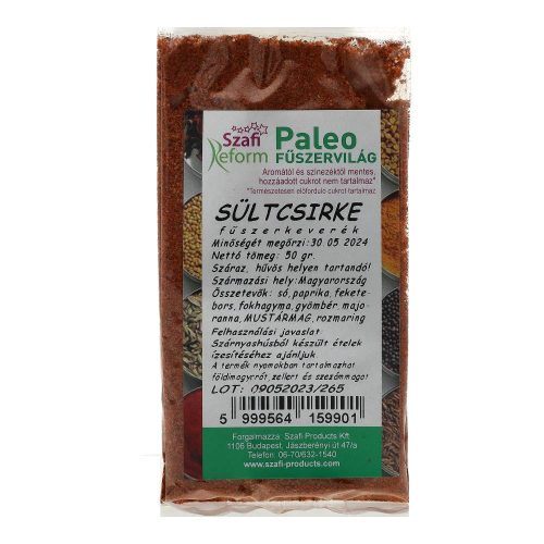Szafi Reform sültcsirke fűszerkeverék, 50 g