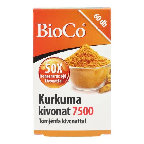 Bioco kurkuma kivonat 7500, tömjénfa kivonattal, 60 db