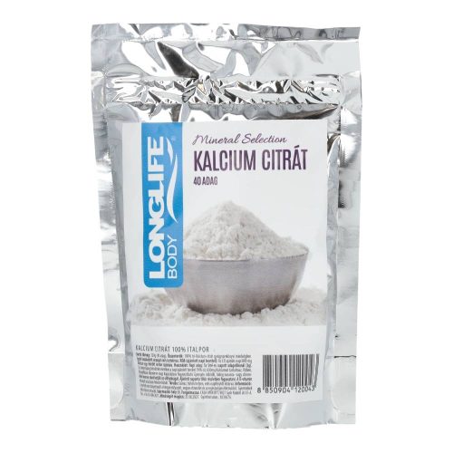 LongLife Body Mineral Selection kalcium citrát italpor, 120 g