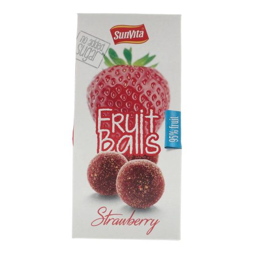 Sunvita gyümölcsgolyó, epres, 80 g