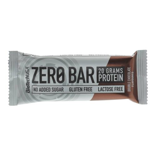 BioTechUSA Zero Bar fehérjeszelet, dupla csokoládés, 50 g
