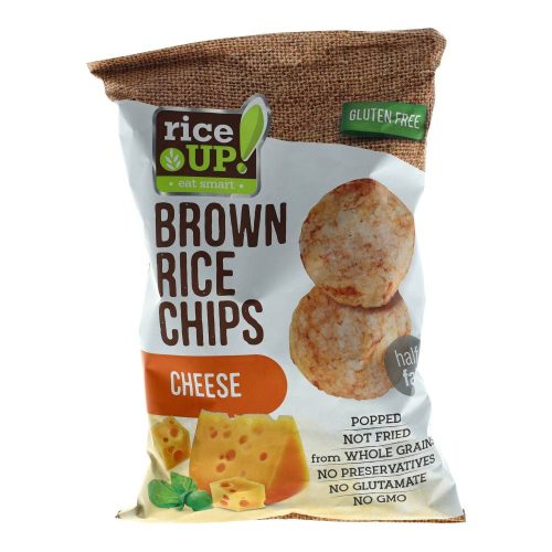 Rice UP barnarizs-csipsz, sajtos, 60 g