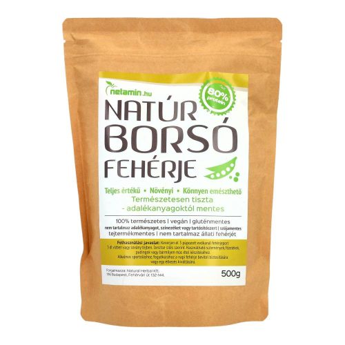 Netamin natúr borsó fehérje, 500 g