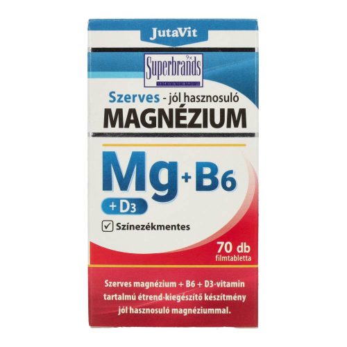 Jutavit Magnézium + B6 + D3, szerves, 70 db